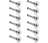 12 puntas de disco de repuesto universales plateadas, forma redonda, reemplazables, puntas de disco para lápiz capacitivo de pantalla táctil, puntas de disco, bolígrafos capacitivos, bonitos regalos
