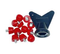 12 puntas de repuesto para botas de fútbol, 10 mm/7 mm, para hilos de hilo de 5 mm