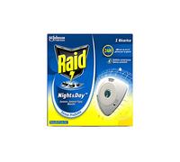 12 Raid Night & Day - Recambio para difusor de mosquitos y mosquitos comunes
