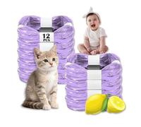 12 Recambios Cubos de Pañales, Recambios Compatible, Recambio Bolsas de Papelera para Bebé con Tommee Tippee Sangenic Tec, Antilolo(Morado)