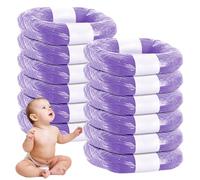 12 Recambios para Cubos de Pañales, Recambios de Papeleras de Pañales, Recambios Contenedor Pañales, Recambios para Pañales para Contener 2500 Pañales con 7 Capas de Barrera de Olor