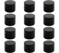 12 recipientes reutilizables de cristal ámbar, 5 ml, botes con tapa pequeños, botes de crema con tapa, cremedosen zum befüllen, para cosméticos, lociones, ungüentos, aceites esenciales, cremas