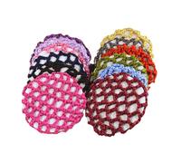 12 redecilla para mo os, hecha a mano, de malla tejida, para ni as, mujeres, ballet, baile, patinaje, colores surtidos (env o aleatorio).