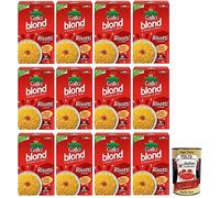 12 risotti Gallo Riso Blond, 100% arroz italiano, ideal para risottos, tiempo de cocción 10 minutos, paquete de 1 kg + lata italiana gourmet Polpa di Pomodoro de 400 g