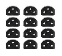 12 rodillos de guitarra clásica para cuerdas de árboles, guías de retención de cuerdas de guitarra, abrazadera de bloque de tuerca, color negro