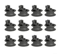 12 rodillos grises para cesta inferior de lavavajillas para Bosch para Siemens para neff para hotpoint SRS SRV Series piezas de repuesto (A)