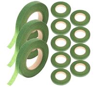 12 Rollos De Cinta Floral Verde, Papel Crepé, for Envolver Tallos, Arreglo Ramo DIY, Artesanía Flores, Fabricación Coronas, Floristería Para Envolver Tallos de Ramo