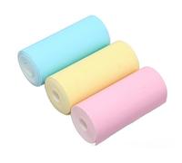 12 Rollos de Mini Papel para Impresora Térmica, Colorido Mini Papel Adhesivo para Impresora, Mini Papel Adhesivo para Impresora Térmica, Autoadhesivo, Imprimible, Papel Adhesivo