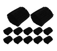 12 Rollos Hilo para Alfombras de Gancho Negro Acrílico Precortado | Rollos Retorcidos, Resistente a Desgaste y Rotura, para Bricolaje de Tapices y Cojines
