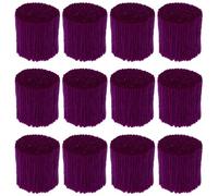 12 Rollos Hilo para Alfombras Morado Precortado de Acrílico | 12 Rollos Retorcidos, Mantiene la Forma y Resiste el Desgaste, para Tapices y Cojines DIY