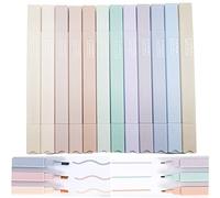 12 rotuladores estéticos de la Biblia con punta de cincel, marcadores de resaltado bíblico, sin sangrado, marcadores de gel para suministros de diario de oficina y escuela.