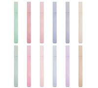 12 rotuladores, juego de notas de aprendizaje de cutie mark key, resaltador creativo de protección ocular colorido con punta de cincel, adecuado para escribir y dibujar en diarios de viñetas.