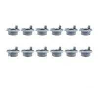 12 ruedas de cesta inferior para lavavajillas, rodillos grises para Bosch para siemens para neff para hotpoint, reemplaza 165314 183955 SRS SRV Series Piezas de repuesto (C)
