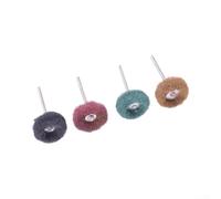 12 ruedas de pulido para herramientas giratorias, grano múltiple 120/180/320/400, fibra compuesta reforzada y núcleos de metal para metal, joyas, eliminación de óxido