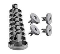 12 ruedas for cesta inferior de lavavajillas (compatibles con AEG, Electrolux, FAVORIT y Zanussi).