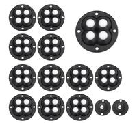 12 ruedas para muebles pequeñas, ruedas de bolas para muebles, resistentes y resistentes, ruedas autoadhesivas de 360 grados para muebles, con 4 bolas de acero/nailon, ruedas para muebles pequeños,