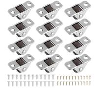 12 ruedas pequeñas para muebles, 1,2 cm, silenciosas, TPR, para electrodomésticos, armarios, cajas, marca X, ruedas fijas con 48 tornillos