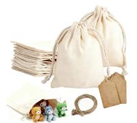 12 saquitos de algodón de 15 x 20 cm con cordón, bolsas para rellenar, bolsas de tela vacías para calendario de Adviento, lavanda, pintura DIY, envoltura de regalos y favoritos de boda (con 12