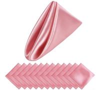 12 servilletas de cena para fiestas y bodas, eleva tu experiencia gastronómica con una elegante decoración de mesa (rosa)