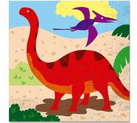 12 Servilletas de Dinosaurios de 33x33