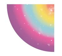 12 servilletas de papel con diseño de unicornio, diseño de unicornio, redondas, tamaño: 32 x 32 cm, servilletas de papel