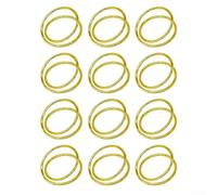 12 servilleteros dorados, servilleteros de metal en espiral para uso en el hogar y restaurante, para decoración de mesa, accesorios de comedor festivos, para Navidad, Acción de Gracias, boda
