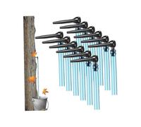 12 Set Maple Syrup Taps with 24in Tubes Maple Syrup Supplies Grade Non-Slip Maple Syrup Tapping Kit L-Shaped Tree Taps -X