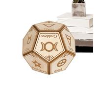 12-Sided Dice Funny Decider Game, Polyhedral Decision Maker Dice, Board Accessory for Outgoing School Road Trips Travel Dates College Dorm Apartment, Portable Sturdy, 8x7cm