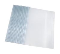 12 sobres A4 transparentes, rieles de sujeción A4, transparentes, carpetas A4, encuadernación con pinzas, plástico PP, carpetas de solicitudes