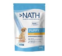12 sobres x 100 g Nath Puppy Pollo en Gelatina sobre para perros ¡Pack ahorro!