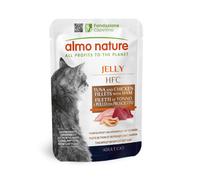 55 g Almo Nature HFC Atún y Pollo en Gelatina sobre para gatos