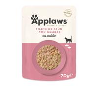 12 sobres x 70 g Applaws Atún y Gambas sobre para gatos ¡Pack ahorro!