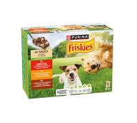 12 sobres x 85 g Friskies Carne en Salsa sobre para perros - Multipack