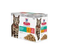 Hills Science Plan Sterilised Cat Alimento para Gatos Jóvenes con salmón y pollo - Pack 12 x Bolsa de 85 gr