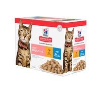1.02 KG 12 sobres x 85 g Hill’s Science Plan Light Adult Pescado Azul y Pollo en Salsa sobre para gatos