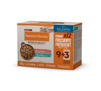 12 sobres x 85 g Nature’s Variety Adult Selección de Pescados Bocaditos de Atún y Salmón Sobre en Salsa para gatos