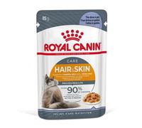 Royal Canin Hair & Skin Care - Comida en gelatina para gatos adultos con piel y pelaje sensible - Cantidad: 85 g