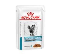 Royal Canin VET Sensitivity Control - Alimento en salsa para gato adulto con sensibilidad alimentaria - Pollo - Cantidad: 85 g
