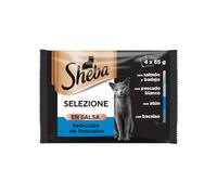 12 sobres x 85 g Sheba Selezione Pescados Salsa en Bolsita para Gatos