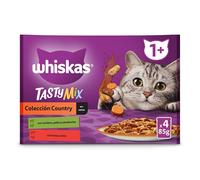 4 sobres x 85 g Whiskas Tasty Mix Colección Country Salsa en Bolsita para gatos