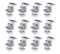 12 soportes ajustables de montaje para panel solar, abrazadera de extremo solar, soporte en Z para panel, fácil instalación, soportes de montaje de repuesto para portaequipajes de techo