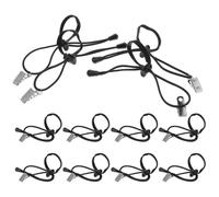 12 soportes de metal negro para fondos de fotos, ideales para estudio fotográfico.