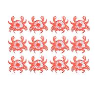 12 soportes inflables flotantes para bebidas, posavasos de cangrejo, juguetes divertidos de baño para fiestas en la piscina, material de PVC duradero