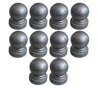 12 Tapas for Postes de Cerca de 30, 40, 50, 60, 75, 90 y 100 mm, de Metal, galvanizadas, for protección y decoración de Postes de Cerca.(50mm)