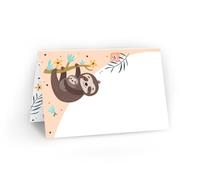 12 tarjetas de mesa para escribir - Tarjetas de lugar para escribir uno mismo, fáciles de colocar, para decoración de mesa en cualquier ocasión: cumpleaños infantil, bautizo, escolarización, comunión,