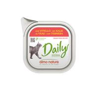 12 tarrinas x 100 g Almo Nature Daily Grain Free Ternera para gatos ¡Pack Ahorro!