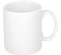 12 tazas de porcelana Athena Hotelware, de color blanco, para el café taza o el té, que se puede lavar en lavavajillas
