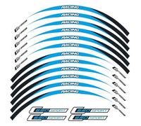 12 Tiras De Calcomanías Reflectantes para Motocicleta, Pegatinas Decorativas para Llantas, Protectoras para para BMW C650 Sport