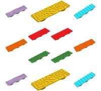 12 tiras sensoriales para ansiedad, tablero sensorial flexible para enfoque y livio de la ansiedad, ayuda calmante para personas jóvenes con autismo, colores brillantes, tamaño portátil