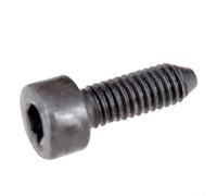 12 tornillos de montaje de trémolo para puente para guitarra eléctrica, kit de hardware de acero inoxidable para sistemas de vibrato de estilo, acabado plateado, agujero de 2,5 mm (negroB)